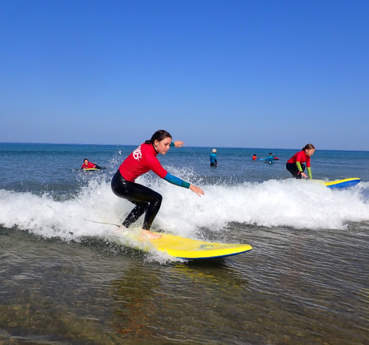 paddleboarding